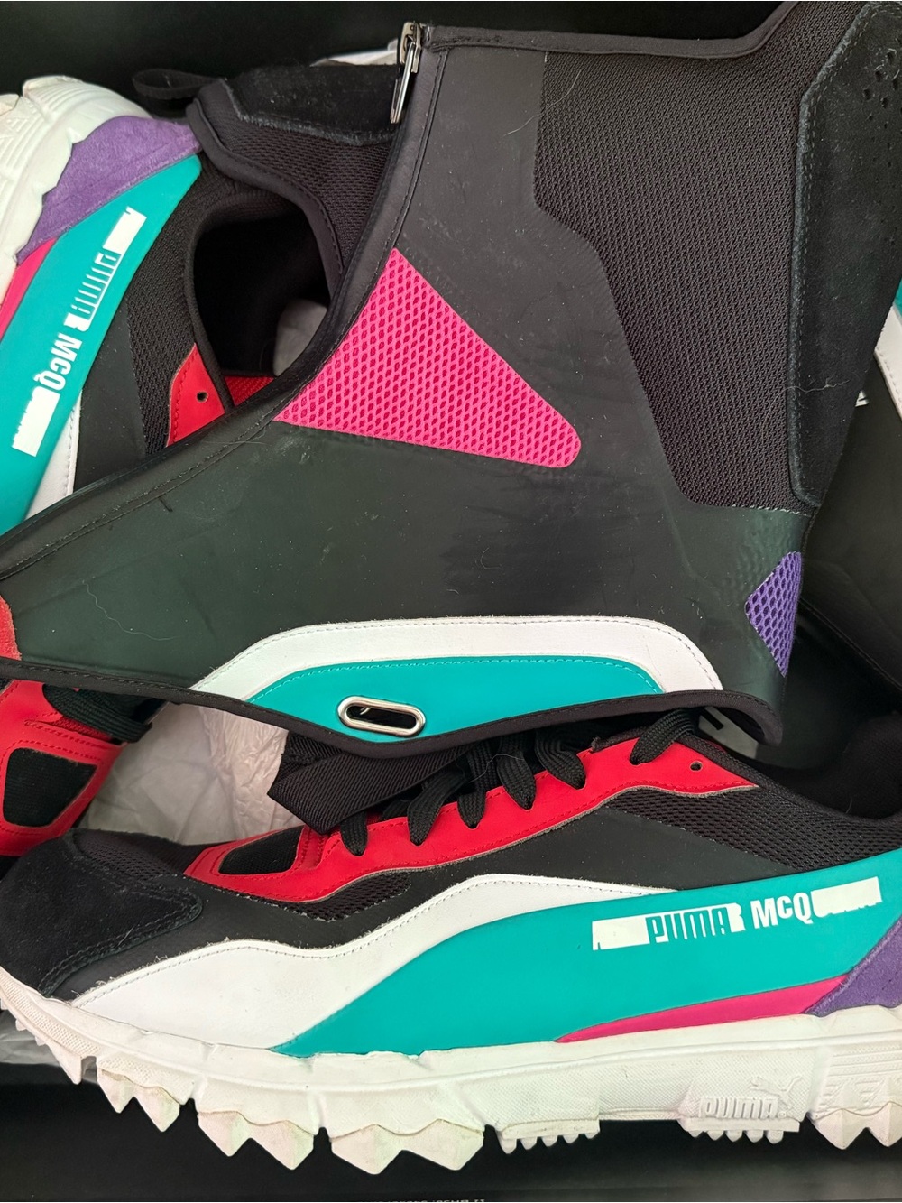 Puma Men's  Athletic Sneakers — Black, Teal, Pink, Red, Purple, White - SOLBIATO
